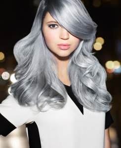 silver rose hair